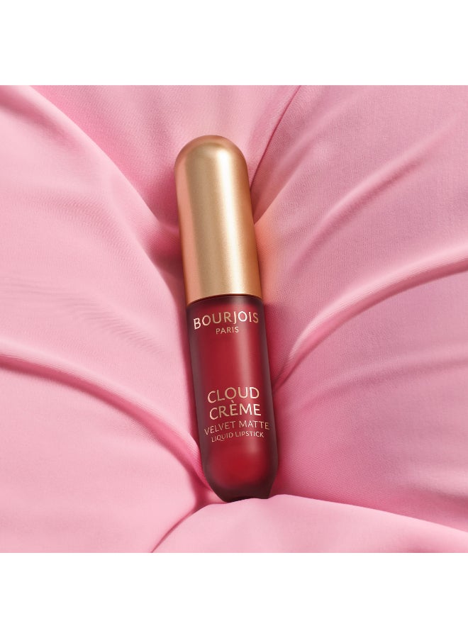 BOURJOIS PARIS Bourjois Cloud Crème Velvet Matte Liquid Lipstick - 01 - Rose Bonbon, 3ml - Image 3